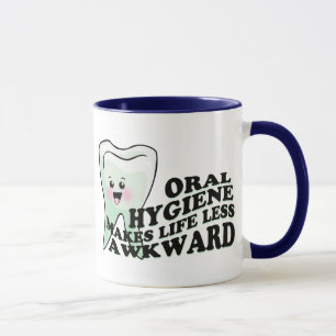 Caneca Higienista dental do dentista engraçado