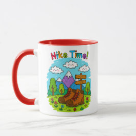 Caneca Hike Time Kids Crayon Adventure Art