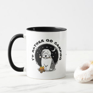 Caneca Hiker Camper Antiga Cinza de Cachorro Inglês 1