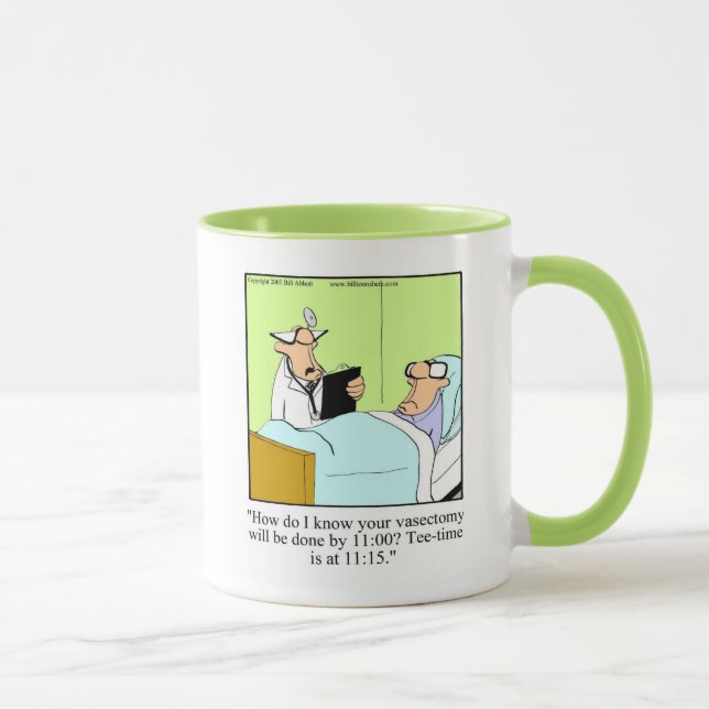 Caneca Hillarie Golf Humor Ringer Mug (Direita)