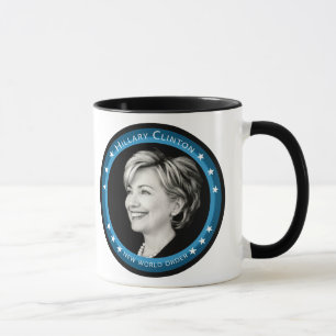Caneca hillary clinton : raios azuis :