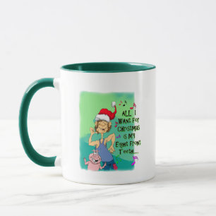 Caneca Hillbilly cantando sobre meus oito dentes dianteir