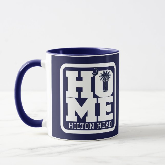 Caneca Hilton Head Carolina do Sul HOME Flag Souvenirs (Esquerda)
