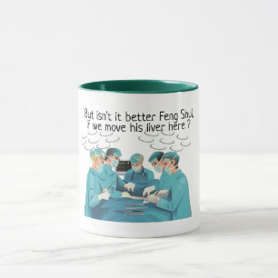 Caneca hip Feng shui médico médico assistente engraçad