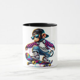 Caneca Hip-Hop Monkey on Wheels: Bold Streetwear for Tren