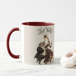 Caneca Hipopótamo e Girafa Dançam