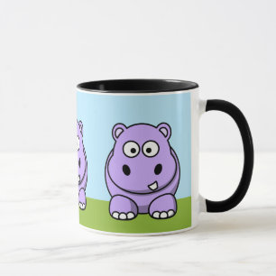 Caneca Hipopótamo Lavanda Fofo