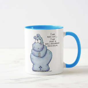 Caneca Hippo-Blue Hippopotamus Arredondado
