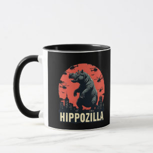 Caneca Hippozilla Spooky Moo Deng Hippo Halloween