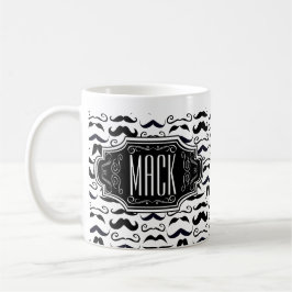 Caneca Hipster Mustache Vintage Retro