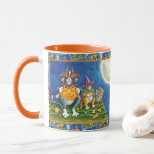 CANECA HISS N' FITZ GATOS, TRICK OU TRAT DIA DE AS BRUXAS