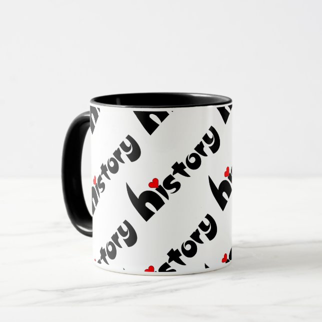 Caneca História de coração pequeno (Frente Esquerda)
