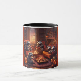 Caneca História de Halloween aconchegante com a Família M