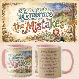 Caneca História de Mentalidade de Crescimento Livro Ilust