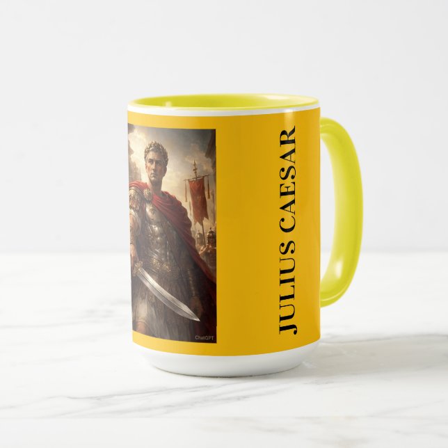 Caneca história imperial de Júlio César (Frente Esquerda)