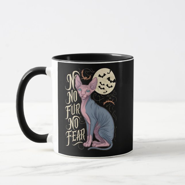 Caneca Histórias de horror de gatos esfinx (Esquerda)