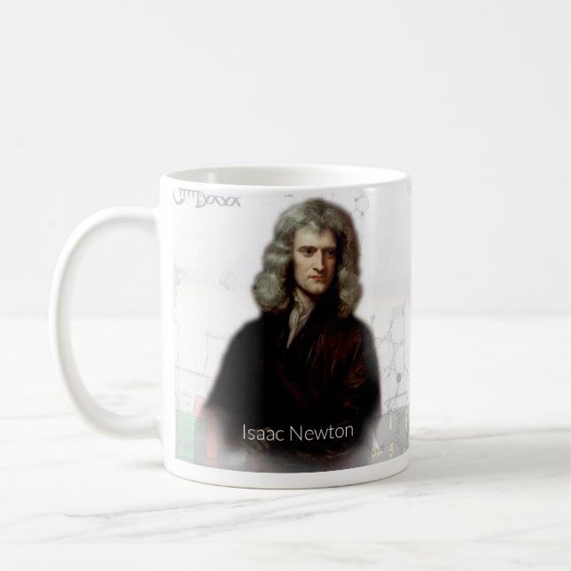 Caneca histórica de Isaac Newton (Esquerda)