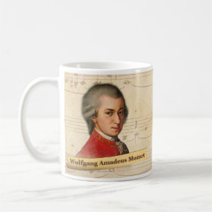 Caneca histórica de Wolfgang Amadeus Mozart