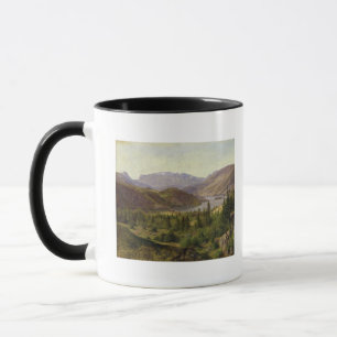 Caneca Hjelle em Valders, fiorde do azulejo, 1835