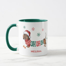 CANECA HO-HO-HO DACHSHUND CHRISTMAS