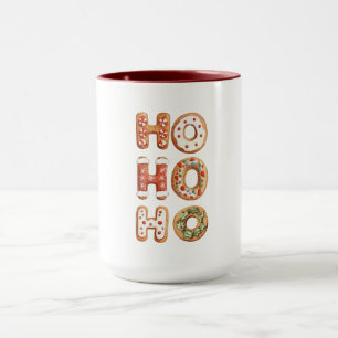 Caneca Ho Ho Ho Gingerbird Cookie Natal