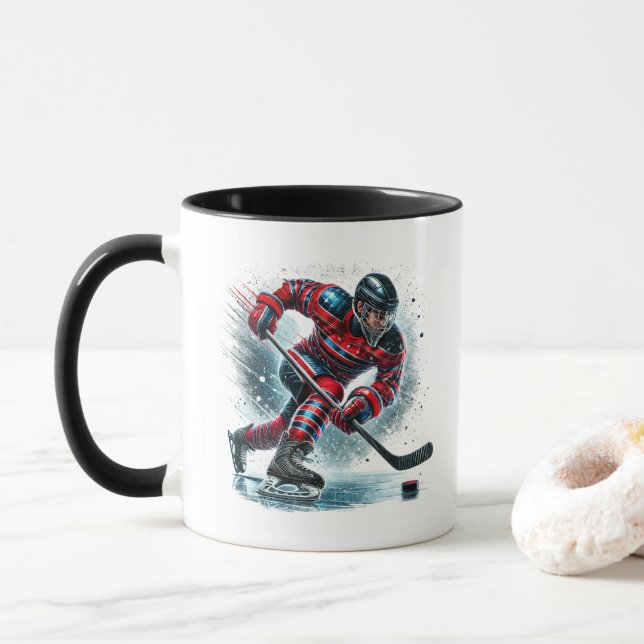 Caneca Hockey Player  (Com Donut)