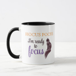 Caneca Hocus Pocus Estou Pronto para Me Concentrar