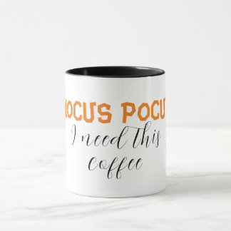 Caneca hocus pocus eu preciso deste café