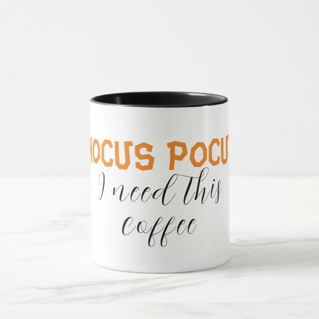 Caneca hocus pocus eu preciso deste café (Centro)