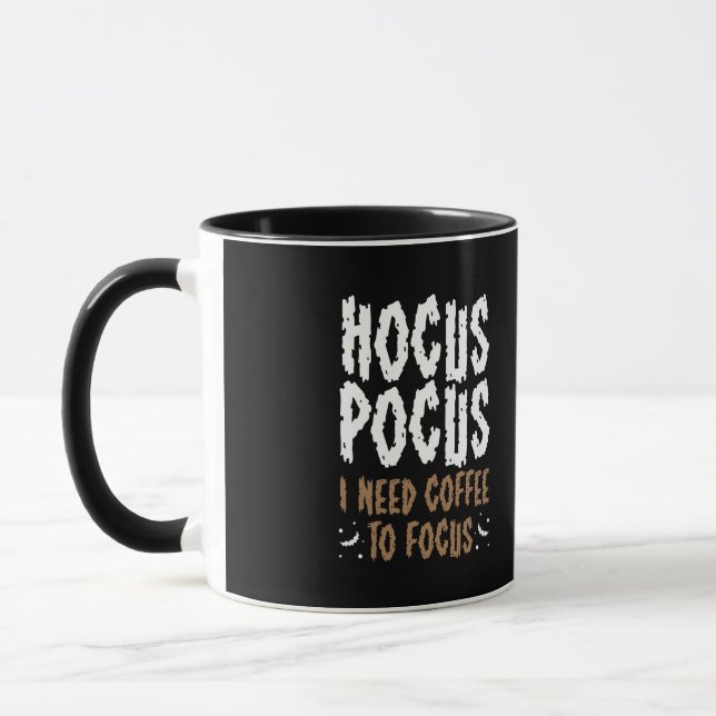 Caneca "Hocus Pocus I Preciso De Café Para Focar O Dia de (Esquerda)