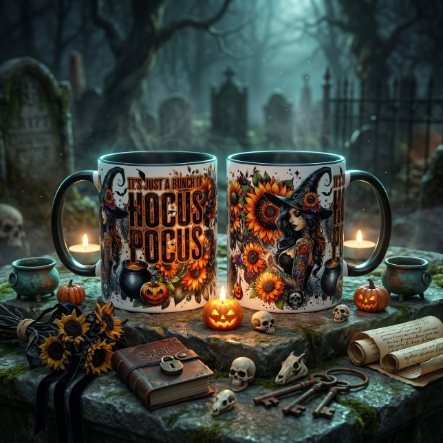 Caneca “Hocus Pocus Vibes Mágicas” (Criador carregado)