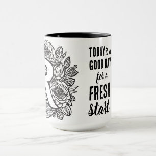 Caneca Hoje é uma citação motivacional de início novo do 