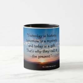 Caneca Hoje é umas citações inspiradas do nascer do sol