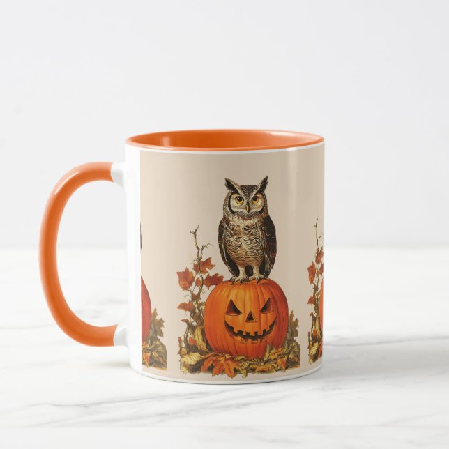 CANECA HOJE EM HALLOWEEN PUMPKIN E SAÍDAS DO OUTONO (Esquerda)