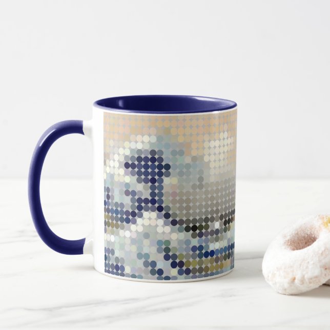 Caneca Hokusai "Onda Excelente" Pixeldot (Com Donut)