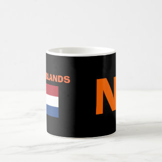Caneca holandesa do código de país dos NL