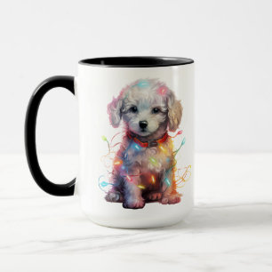 CANECA HOLIDAY CHRISTMAS CACHORRO BRANCO