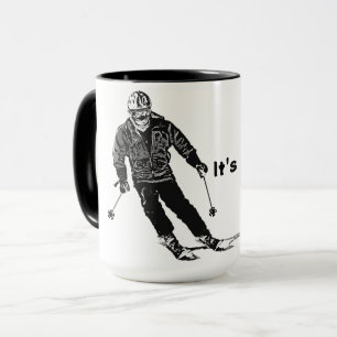 Caneca Holiday Skier - Esqui Descida