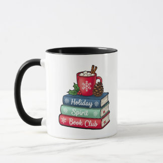 Caneca Holiday Spirit Book Club Mug | BLACK