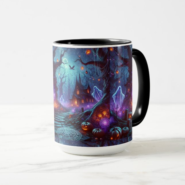 Caneca Hollow da Lanterna - Espíritos debaixo das Árvores (Frente Esquerda)