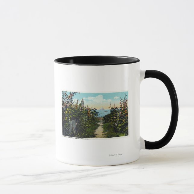 Caneca Hollyhock Lane View do porto (Direita)