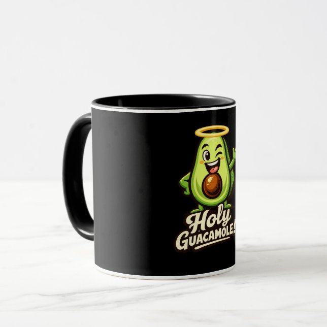 Caneca Holy Guacamole - Pacote de Guac - Amantes de Comid (Frente Esquerda)