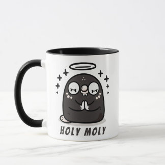 Caneca Holy Moly Cute Praying Mole Mug – Sparkly Animal