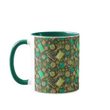 Home Hobby Sew Crafter Collage Mint Verde