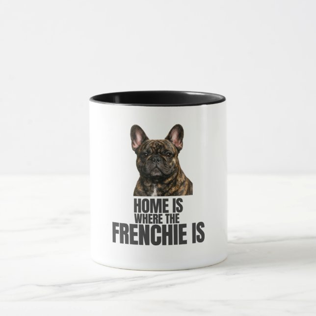Caneca Home Is Where the Frenchie Is (Centro)