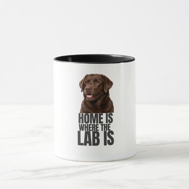 Caneca Home is Where the Lab is Coffee Mug (Centro)