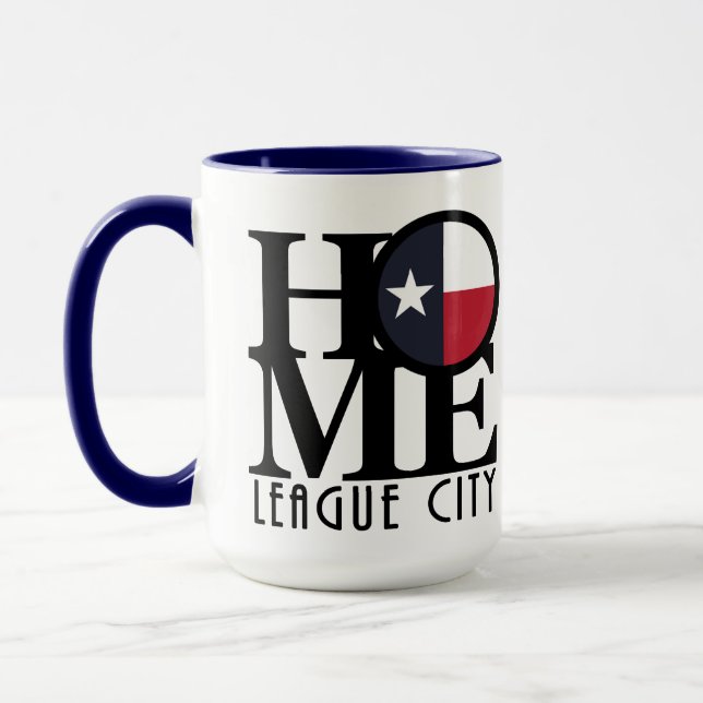 Caneca HOME League City Texas 15oz (Esquerda)