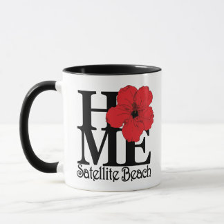 Caneca HOME Satellite Beach Red Hibiscus 11oz