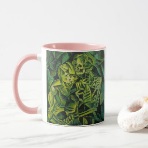 Caneca Homem-abstrato e Arte Geométrica Do Esqueleto