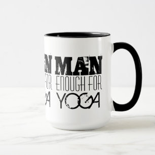 Caneca HOMEM BASTANTE PARA o Ioga-Texto